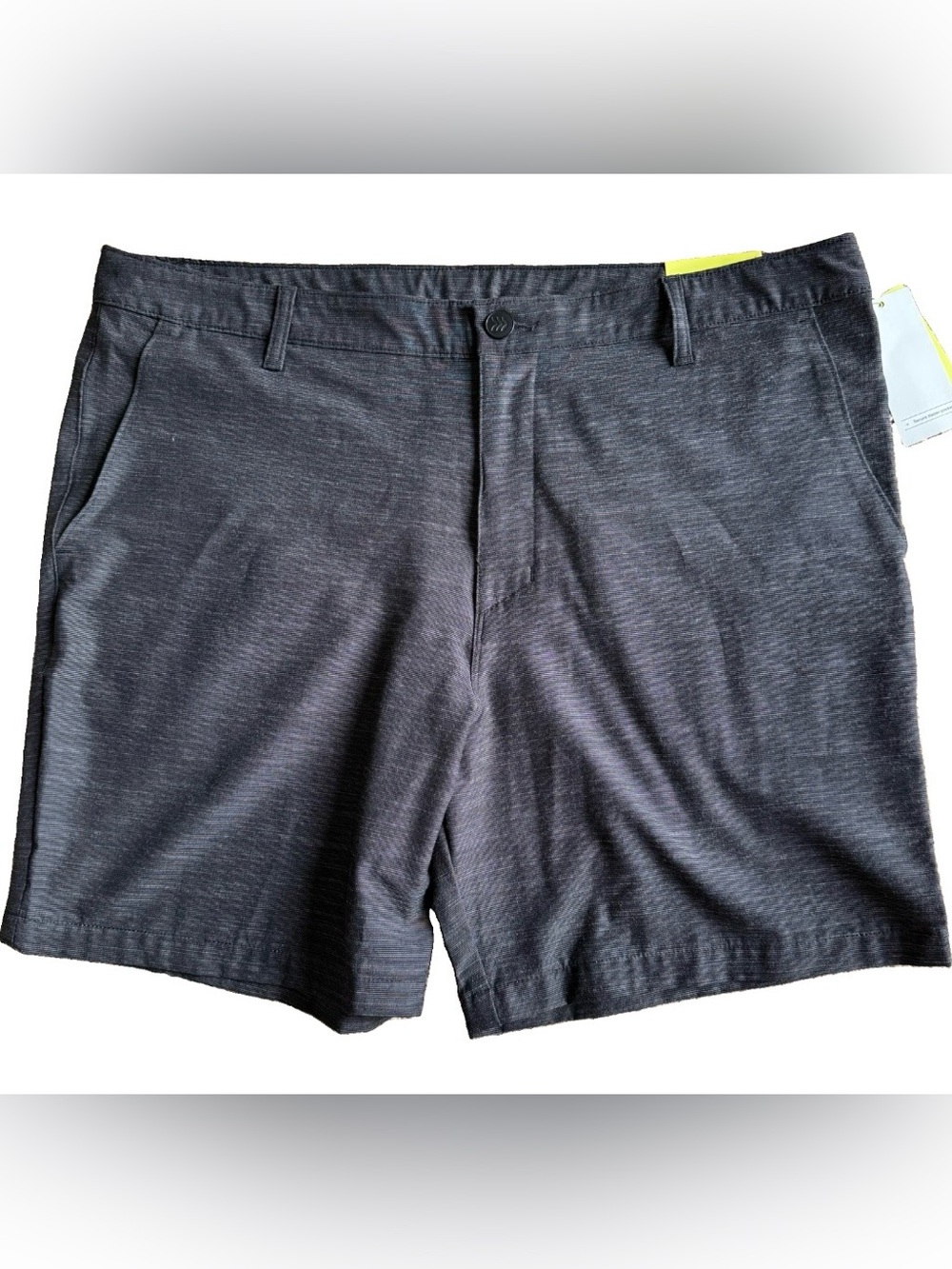 NEW All in motion Men's Heather Charcoal Flat-Front Shorts 40